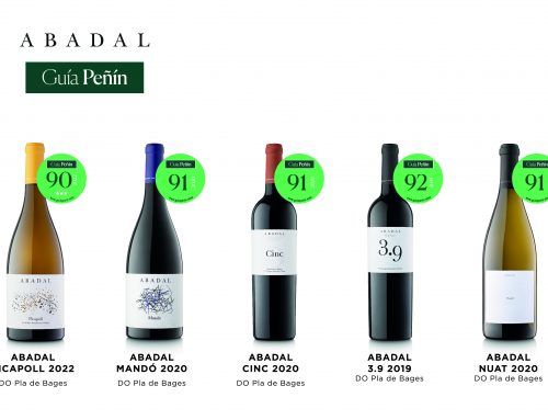 The 2024 Peñín Guide awards more than 90 points the the Abadal wines